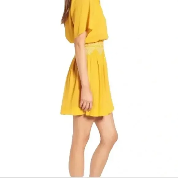 Madewell Embroidered Cinched Waist Boho Smoked
Mini Dress Size 8 - Picture 7 of 14